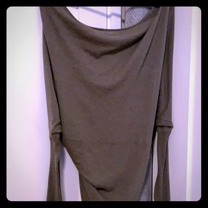 All Saints light olive green shrug